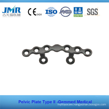 Metal Trauma Bone Orthopedic Implant Type II Pelvic Plate